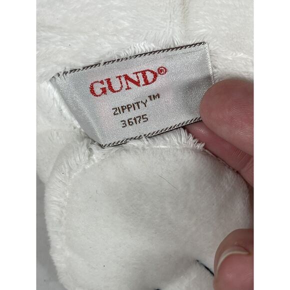 Gund Big Zippity White Bunny Rabbit 36175 12" Plush Stuffed Animal Posable Ears - Picture 6 of 6